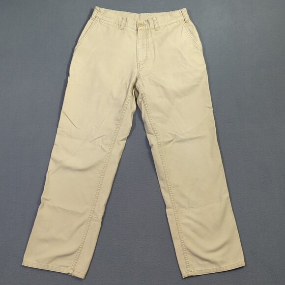 Patagonia Pants Men's 31 Short Fits 28x28 Khaki Beige Regular Fit Duck Pants - Picture 1 of 16